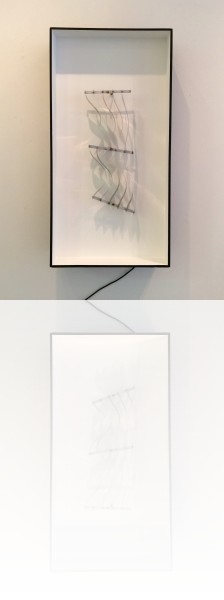 Julio Le Parc, Six formes en contorsions sur blanc, 102 x 52 x20 cm 1967
