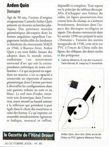 La Gazette Drouot - Arden Quin